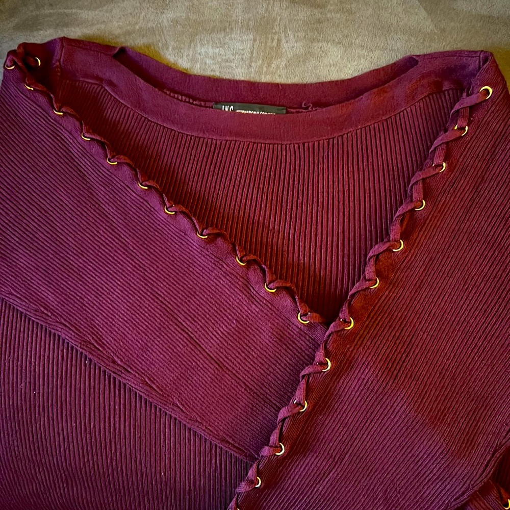 INC Maroon Sweater